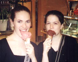 me & Olivia with the heavenly gelato