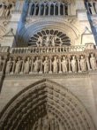 the faade of Notre Dame cathedral