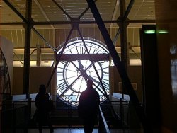 the clock at the muse d'orsay