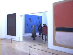 inside the Centre Pompidou, Rothko & Mir